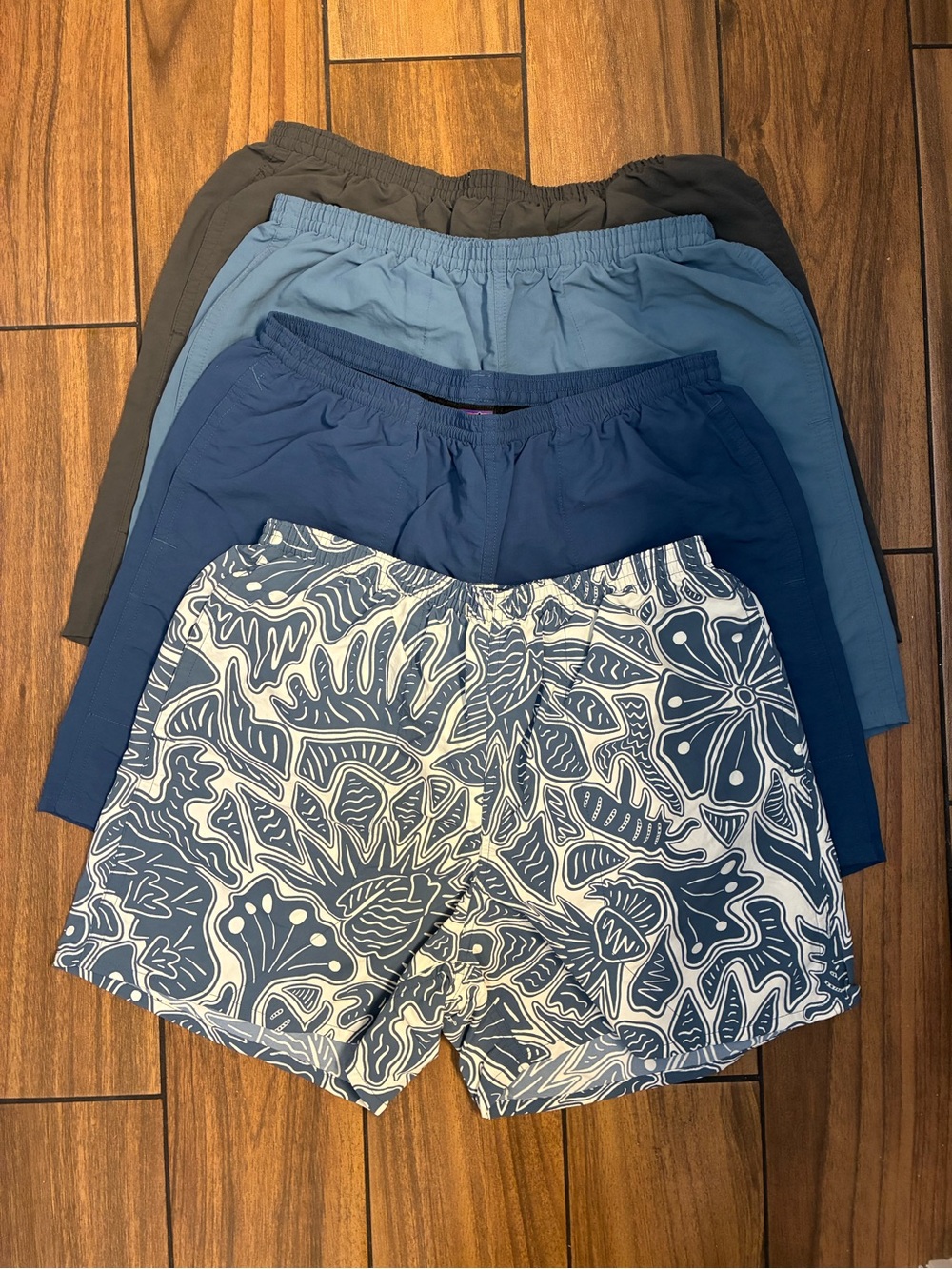 Patagonia Men's Blue Patterned & Solid Athletic Shorts Pack